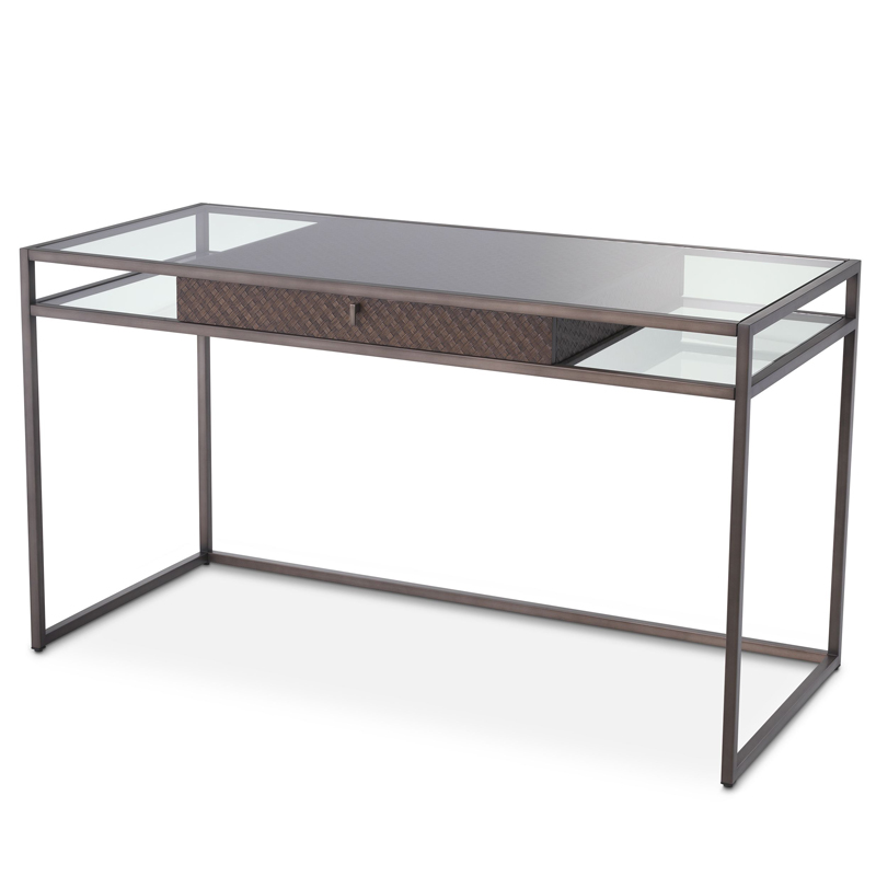 Рабочий стол Eichholtz Desk Napa Valley Темная бронза Коричневый Прозрачный Рабочий стол Eichholtz Desk Napa Valley Темная бронза Коричневый Прозрачный в Барнауле | Loft Concept