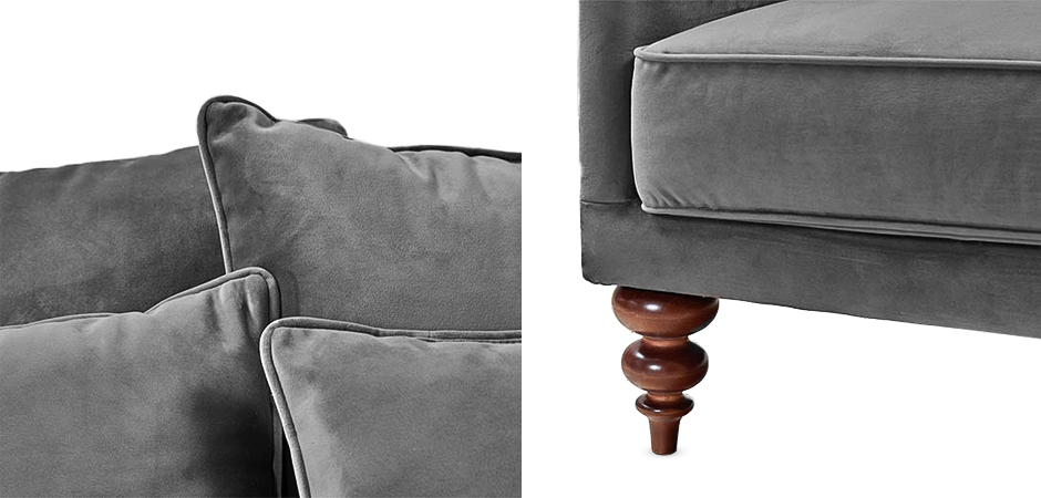 Диван Graceful Details Sofa Gray Диван Graceful Details Sofa Gray - Loft-Concept в Барнауле