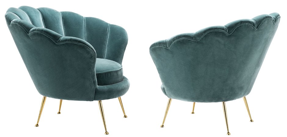 Кресло Eichholtz Chair Trapezium Turquoise Кресло Eichholtz Chair Trapezium Turquoise - Loft-Concept в Барнауле