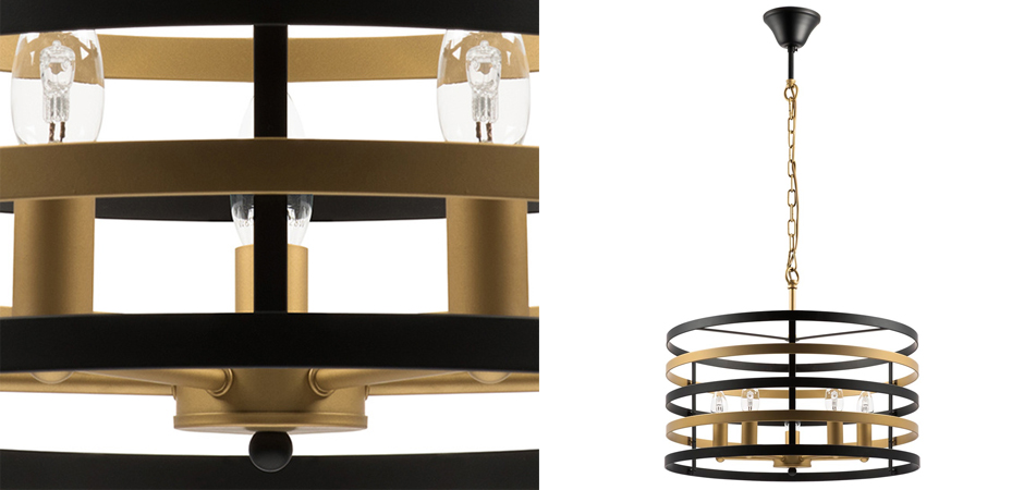 Люстра Gold Stripes Chandelier 5 Люстра Gold Stripes Chandelier 5 - Loft-Concept в Барнауле
