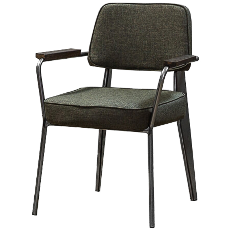 Стул Osgar Stool olive Оливковый Темный хром Коричневый Стул Osgar Stool olive Оливковый Темный хром Коричневый в Барнауле | Loft Concept