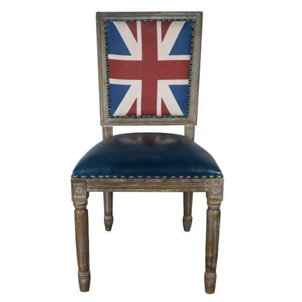 Кресло Union Jack Pattern III Коричневый Синий Кресло Union Jack Pattern III Коричневый Синий в Барнауле | Loft Concept