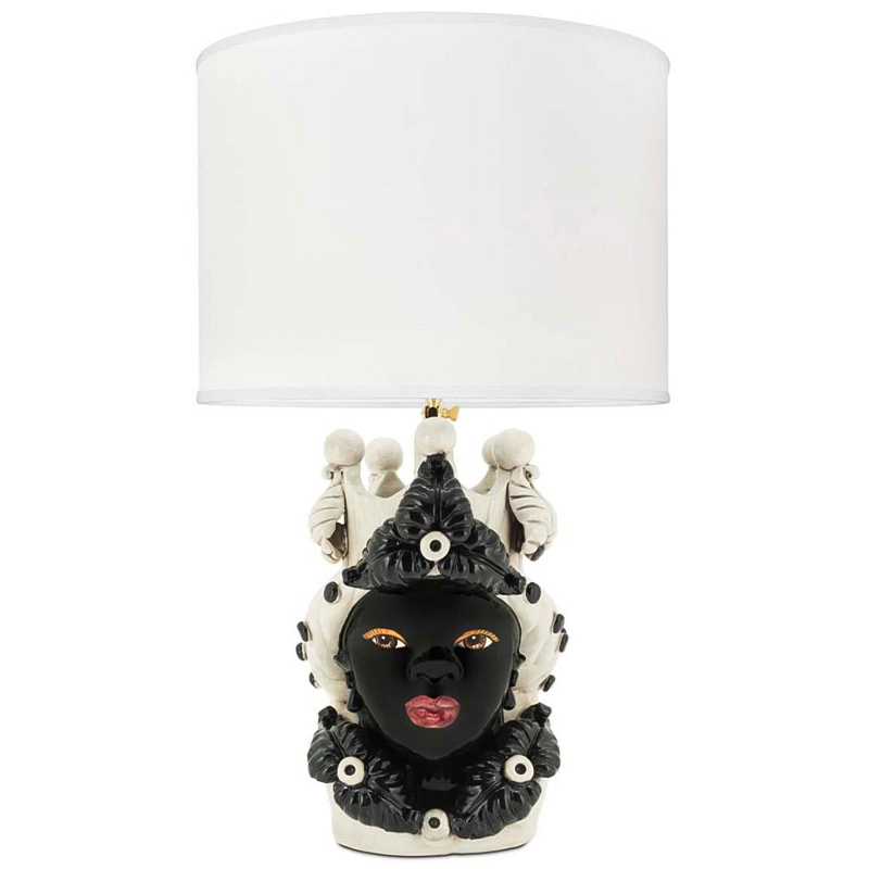 Настольная лампа Table Lamp Moro Lady Eve White Белый Черный Настольная лампа Table Lamp Moro Lady Eve White Белый Черный в Барнауле | Loft Concept