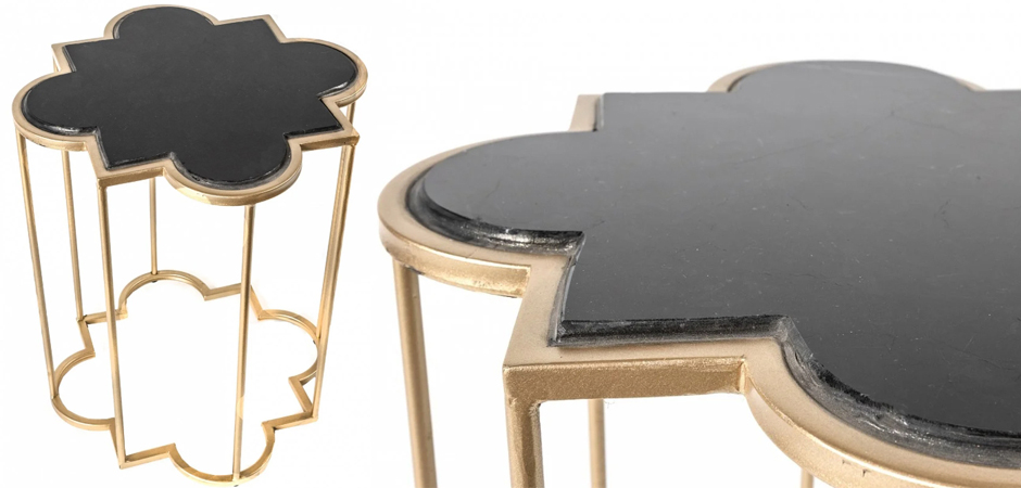 Приставной стол Marble Countertop gold Приставной стол Marble Countertop gold - Loft-Concept в Барнауле