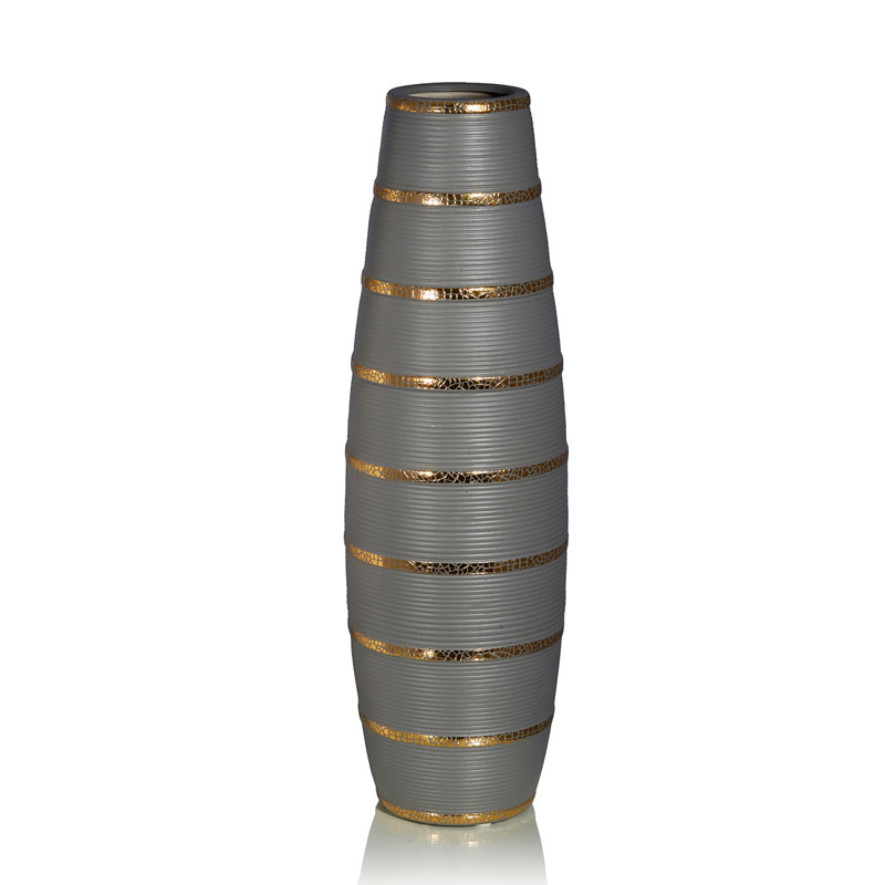 Ваза Vase Beehive gray Серый Золотой Ваза Vase Beehive gray Серый Золотой в Барнауле | Loft Concept