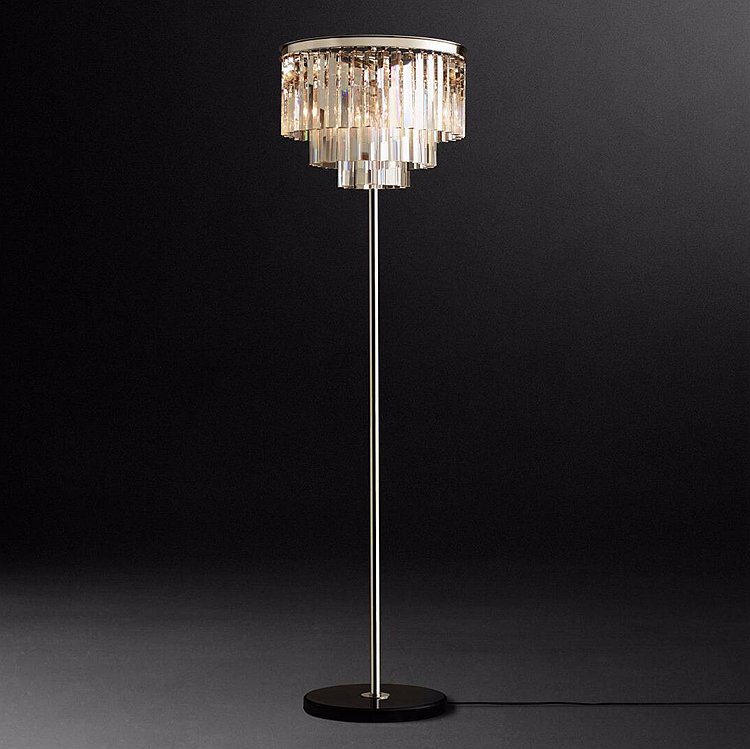 Торшер RH Odeon Floor Lamp Chrome Черный Мрамор Nero Хром Прозрачное Стекло Серый (Gray) Янтарь (Amber) Торшер RH Odeon Floor Lamp Chrome Черный Мрамор Nero Хром Прозрачное Стекло Серый (Gray) Янтарь (Amber) в Барнауле | Loft Concept