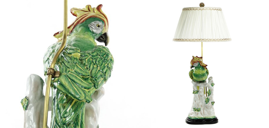 Настольная лампа Green Parrot Lamp Настольная лампа Green Parrot Lamp - Loft-Concept в Барнауле