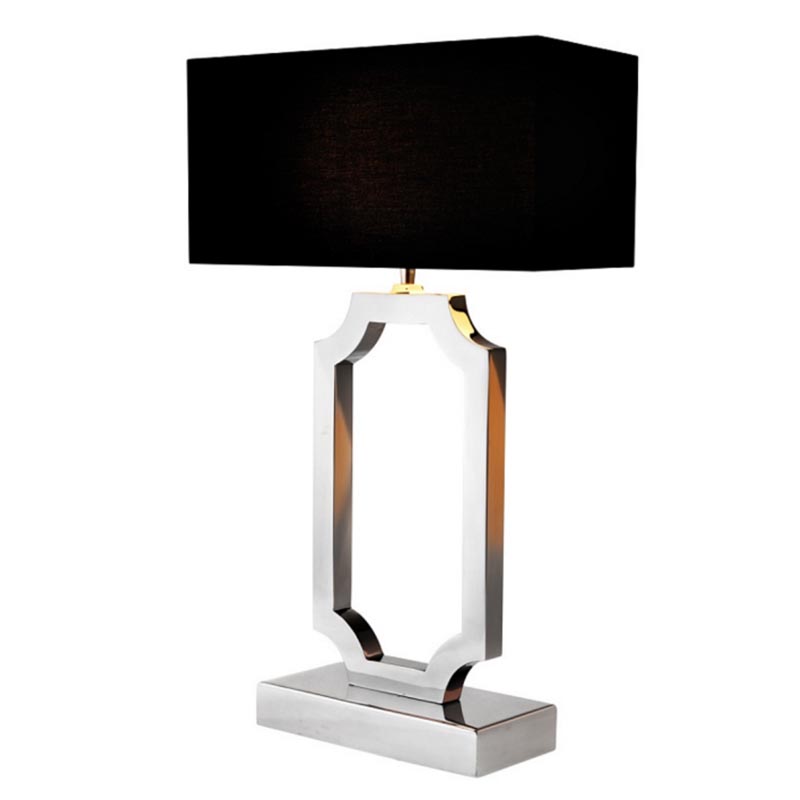 Настольная лампа Maureen Table Lamp Хром Черный Настольная лампа Maureen Table Lamp Хром Черный в Барнауле | Loft Concept