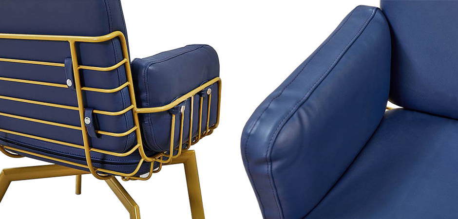 Кресло Frankie Armchair blue Кресло Frankie Armchair blue - Loft-Concept в Барнауле