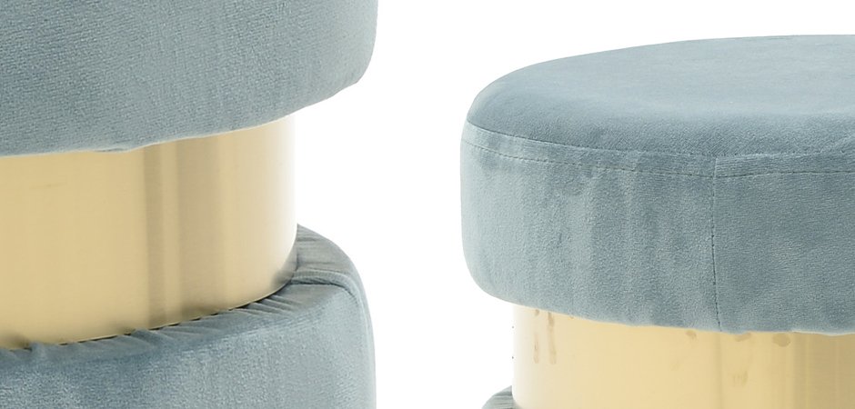 Пуф Golden Belt Pale Blue Пуф Golden Belt Pale Blue - Loft-Concept в Барнауле