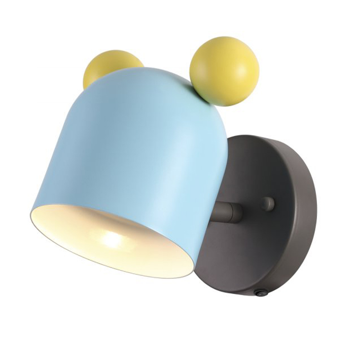 Бра Mickey Mouse Blue Голубой Бра Mickey Mouse Blue Голубой в Барнауле | Loft Concept