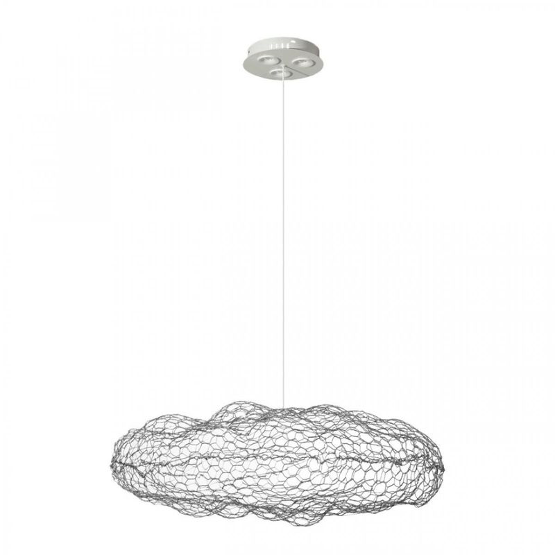 Светодиодная Люстра Серебряная Сеть LED Cloud Silver Серебряный Светодиодная Люстра Серебряная Сеть LED Cloud Silver Серебряный в Барнауле | Loft Concept