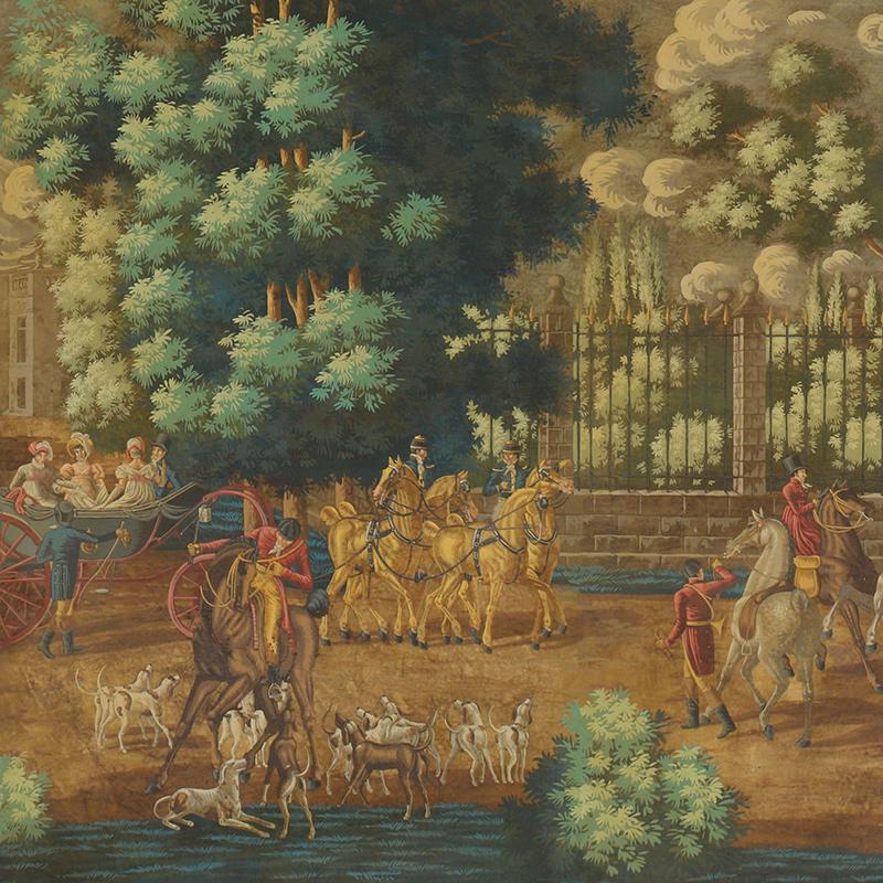 Обои ручная роспись La Chasse de Compiègne Jacquemart on antique Обои ручная роспись La Chasse de Compiègne Jacquemart on antique в Барнауле | Loft Concept