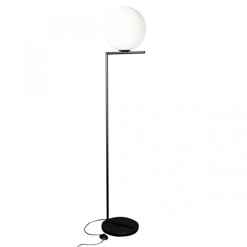 Торшер Flos IC Lights Black c мраморным основанием Черный Белый Торшер Flos IC Lights Black c мраморным основанием Черный Белый в Барнауле | Loft Concept