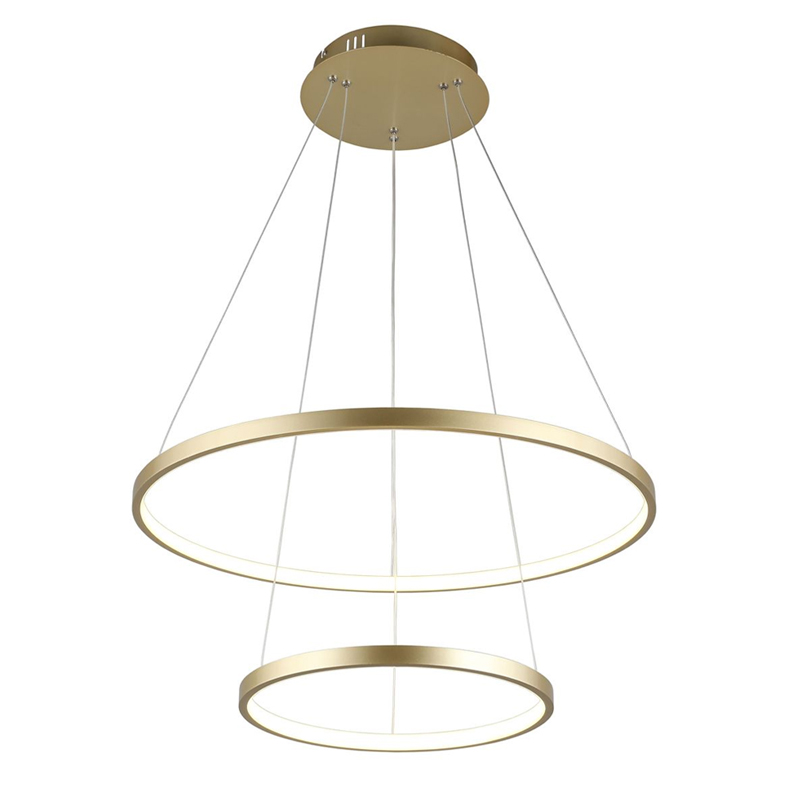 Люстра Ring Horizontal Double Gold Золотой Люстра Ring Horizontal Double Gold Золотой в Барнауле | Loft Concept