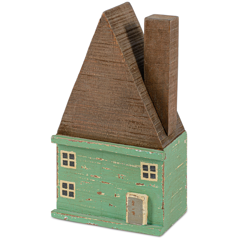 Статуэтка Fabulous House light green Коричневый Зеленый шалфей Статуэтка Fabulous House light green Коричневый Зеленый шалфей в Барнауле | Loft Concept