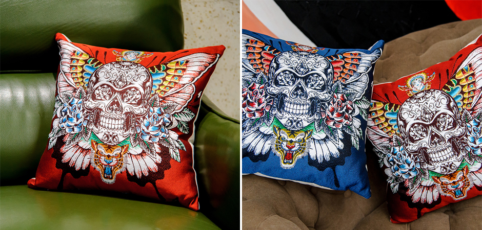 Декоративная подушка Ghost Rider Red Декоративная подушка Ghost Rider Red - Loft-Concept в Барнауле
