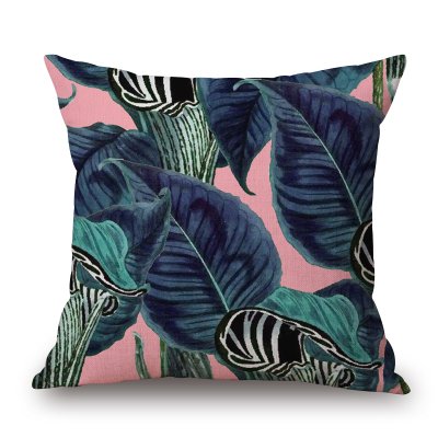 Декоративная подушка Tropics #2 Розовый пастельный Зеленый Декоративная подушка Tropics #2 Розовый пастельный Зеленый в Барнауле | Loft Concept