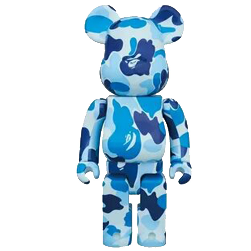 Статуэтка Bearbrick Camouflage Blue Синий Голубой Статуэтка Bearbrick Camouflage Blue Синий Голубой в Барнауле | Loft Concept