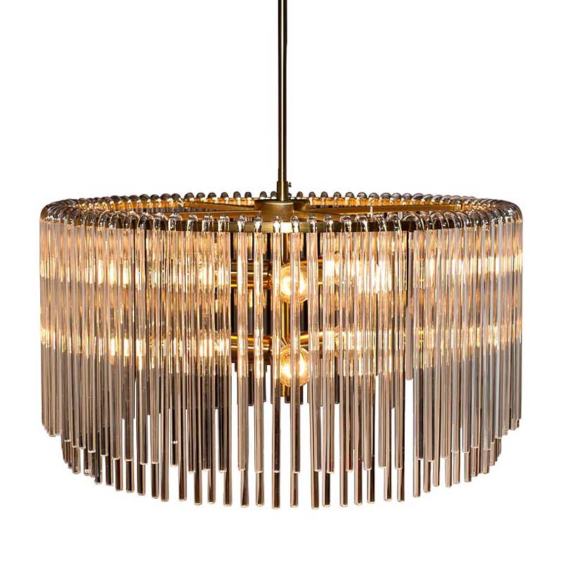 Люстра Hexagon Tube Light Suspensions Circle gold Золотой Люстра Hexagon Tube Light Suspensions Circle gold Золотой в Барнауле | Loft Concept