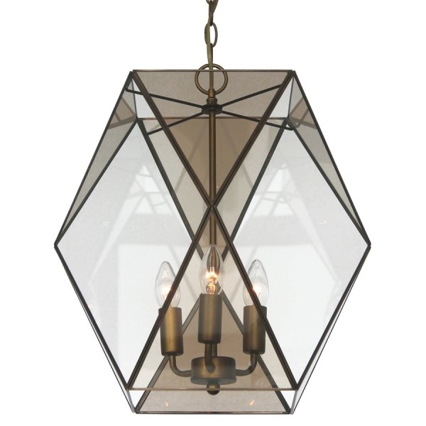 Подвесной светильник Rombius Pendant large III brandy glass Темная бронза винтаж в Барнауле | Loft Concept 