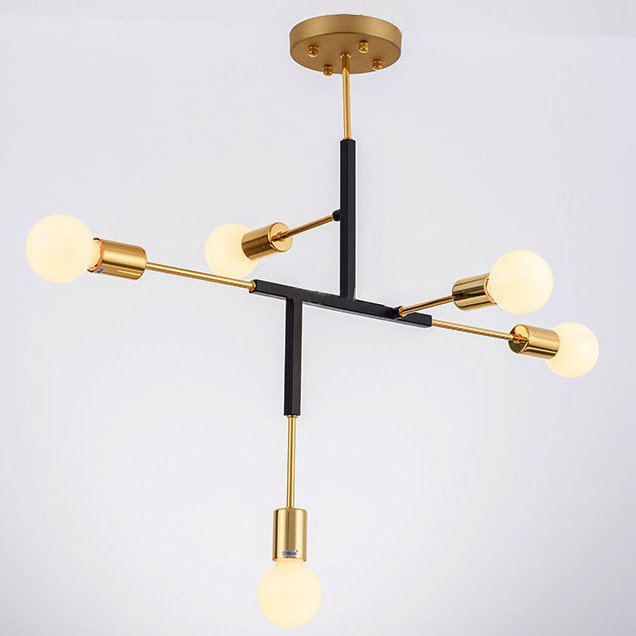Светильник CLIFF SUSPENSION LAMP black Золотой Черный Светильник CLIFF SUSPENSION LAMP black Золотой Черный в Барнауле | Loft Concept