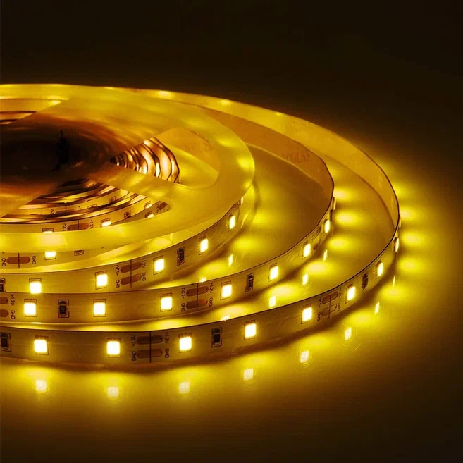 Светодиодная лента 4,8W/m 60LED/m 2835SMD желтый 5M Белый в Барнауле | Loft Concept 