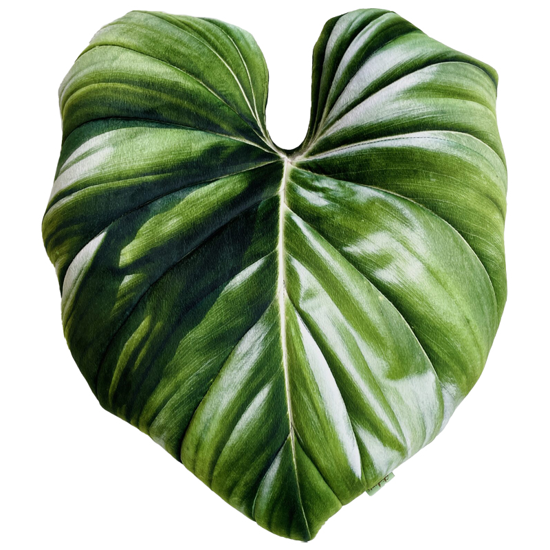 Декоративная подушка Botanical Cushion Philodendron Зеленый Декоративная подушка Botanical Cushion Philodendron Зеленый в Барнауле | Loft Concept