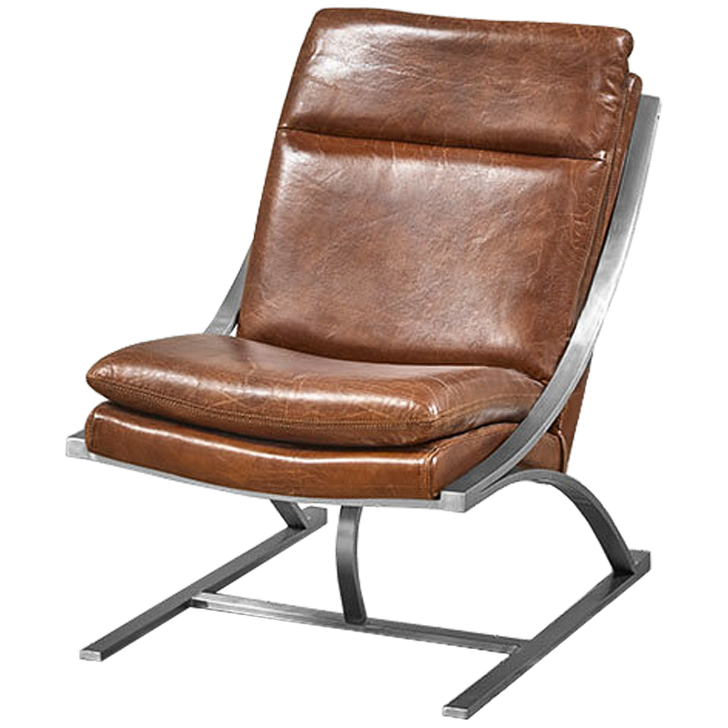 Кресло Martino Chair Коричневый Нержавеющая сталь Кресло Martino Chair Коричневый Нержавеющая сталь в Барнауле | Loft Concept