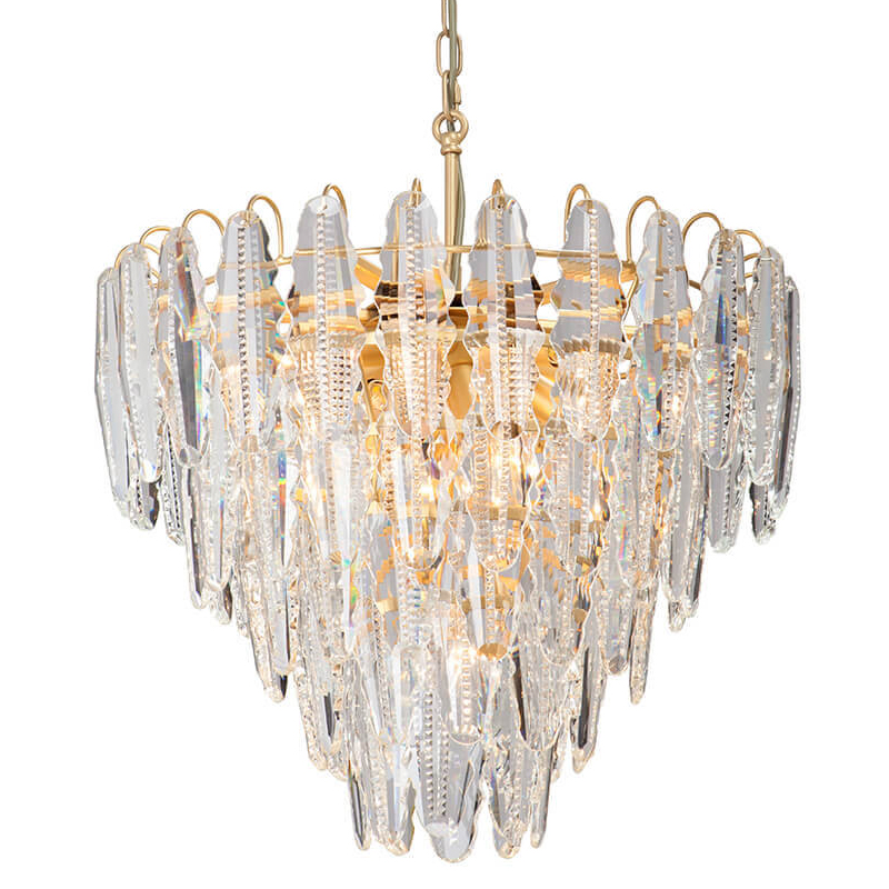 Люстра Maogan Textured Chandelier Золотой Прозрачный (Transparent) Люстра Maogan Textured Chandelier Золотой Прозрачный (Transparent) в Барнауле | Loft Concept