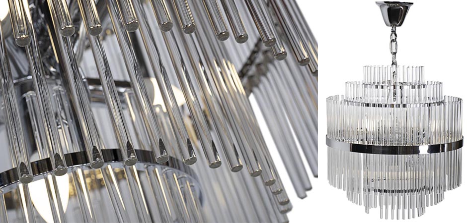 Люстра Hexagon Tube Light Multi-Tiered Chandelier Люстра Hexagon Tube Light Multi-Tiered Chandelier - Loft-Concept в Барнауле