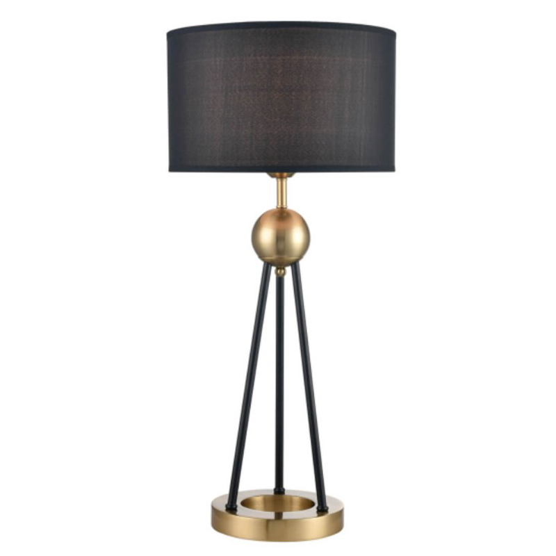 Настольная лампа Renske Table Lamp Черный Латунь в Барнауле | Loft Concept 