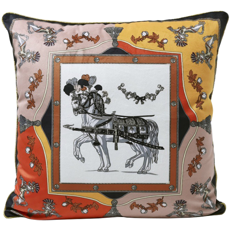 Декоративная подушка Hermes Horse 21 Мульти Декоративная подушка Hermes Horse 21 Мульти в Барнауле | Loft Concept