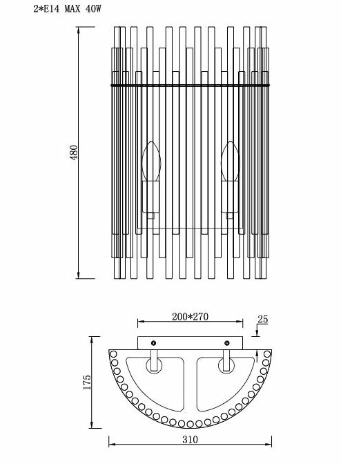 Бра Nembus Chromium Sconces Бра Nembus Chromium Sconces в Барнауле