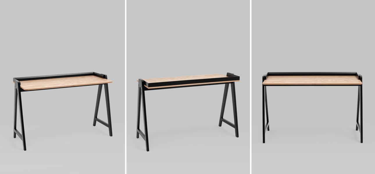 Стол рабочий Tadeos Collection черный - фото