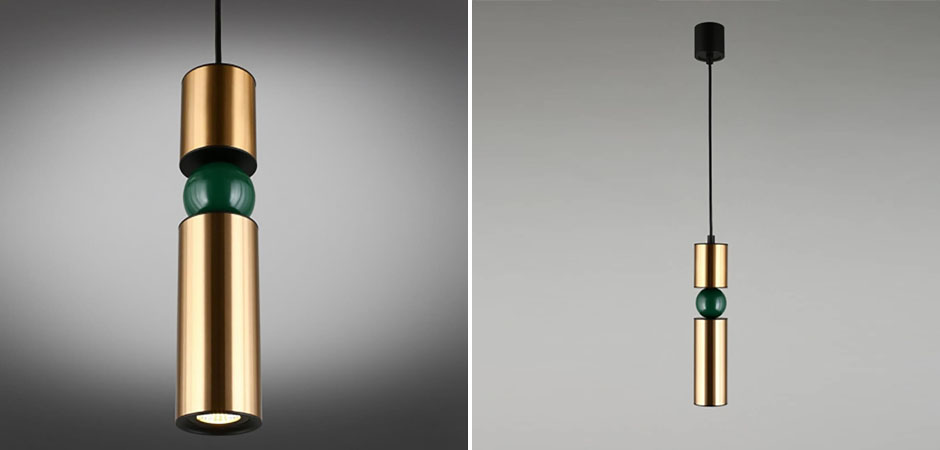 Подвесной светильник Lee Broom Fulcrum Золото и Зеленый цвет Подвесной светильник Lee Broom Fulcrum Золото и Зеленый цвет - Loft-Concept в Барнауле