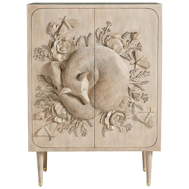 Шкаф Handcarved Land & Sky Cabinet Древесина Шкаф Handcarved Land & Sky Cabinet Древесина в Барнауле | Loft Concept
