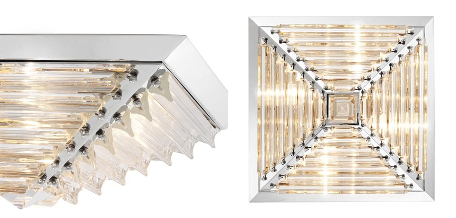 Потолочный светильник Eichholtz Ceiling Lamp Eden Nickel Потолочный светильник Eichholtz Ceiling Lamp Eden Nickel - Loft-Concept в Барнауле