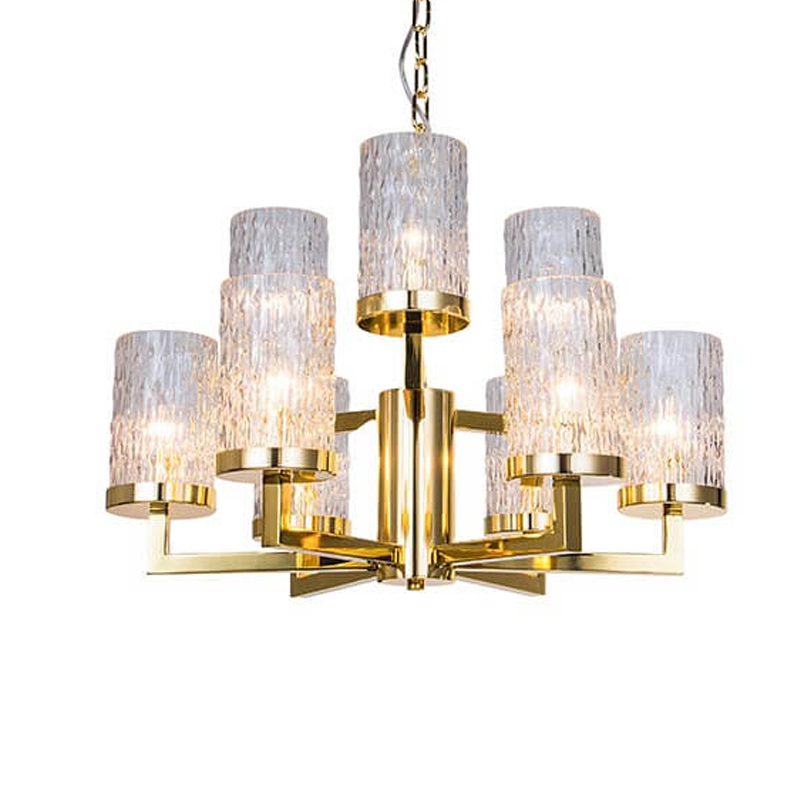 Люстра Kelly Gold Small с Рельефным Стеклом Золотой Люстра Kelly Gold Small с Рельефным Стеклом Золотой в Барнауле | Loft Concept