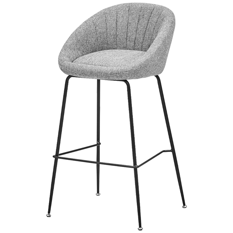 Барный стул Alberto Bar Stool Gray Черный Светло-серый Барный стул Alberto Bar Stool Gray Черный Светло-серый в Барнауле | Loft Concept