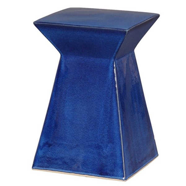 Керамический табурет Upright Garden Stool - Blue Синий в Барнауле | Loft Concept 