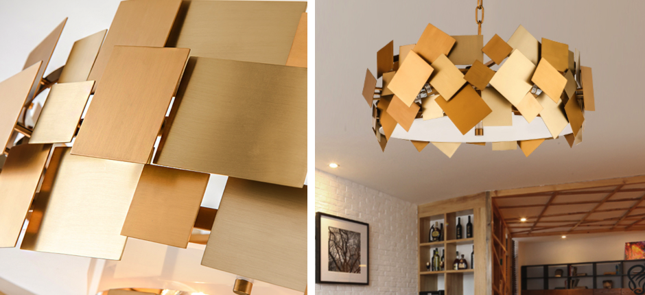 Люстра Gold Plate Chandelier 4 Люстра Gold Plate Chandelier 4 - Loft-Concept в Барнауле