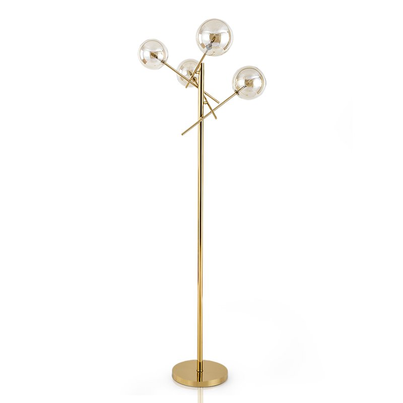 Торшер Gallotti & Radice Bolle floor lamp Золотой Дымчатый (Smoke) Торшер Gallotti & Radice Bolle floor lamp Золотой Дымчатый (Smoke) в Барнауле | Loft Concept