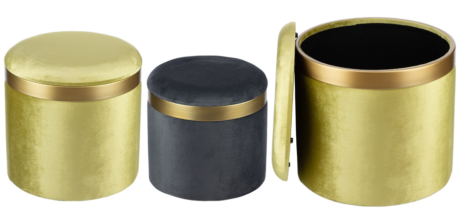 Пуф Golden Belt Pistachio фисташковый Пуф Golden Belt Pistachio фисташковый - Loft-Concept в Барнауле