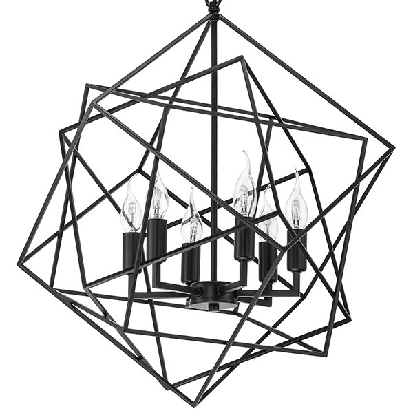 Люстра CUBIST Chandelier Black Черный Люстра CUBIST Chandelier Black Черный в Барнауле | Loft Concept
