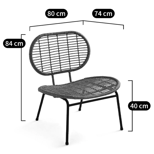 Садовое кресло из искусственного ротанга Mills Rattan Wicker Chair Садовое кресло из искусственного ротанга Mills Rattan Wicker Chair в Барнауле