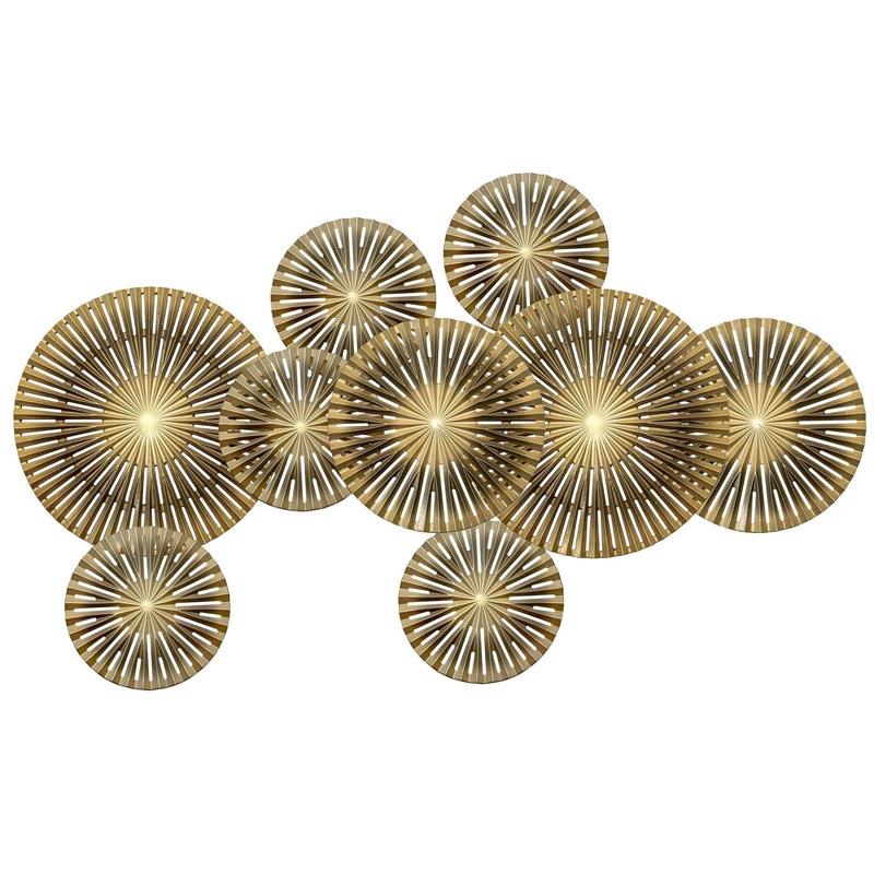 Арт-объект Apollo Brown and Gold Wall Plaque Disc gap 9 Золотой Коричневый Арт-объект Apollo Brown and Gold Wall Plaque Disc gap 9 Золотой Коричневый в Барнауле | Loft Concept