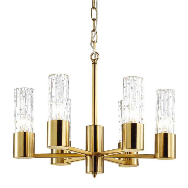 Люстра Lorinda Chandelier Прозрачный (Transparent) Золотой Люстра Lorinda Chandelier Прозрачный (Transparent) Золотой в Барнауле | Loft Concept