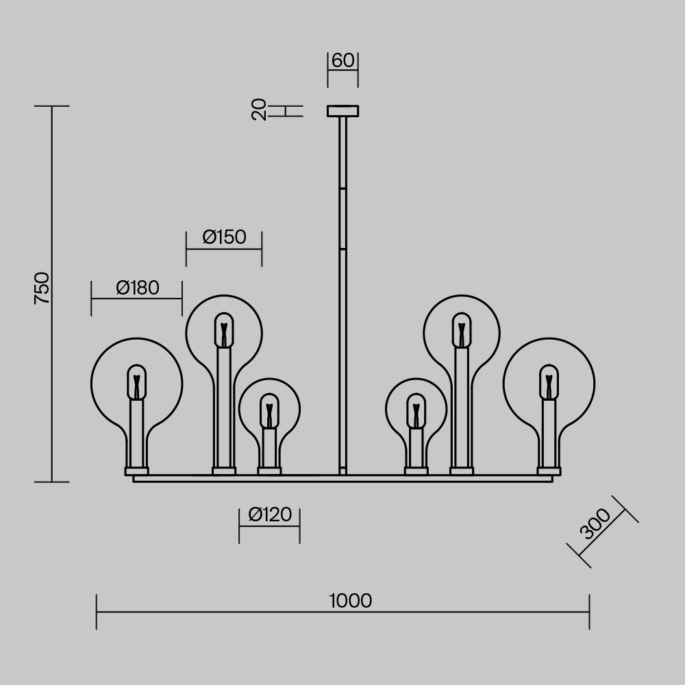 Люстра подвесная Status Е14 в Барнауле
