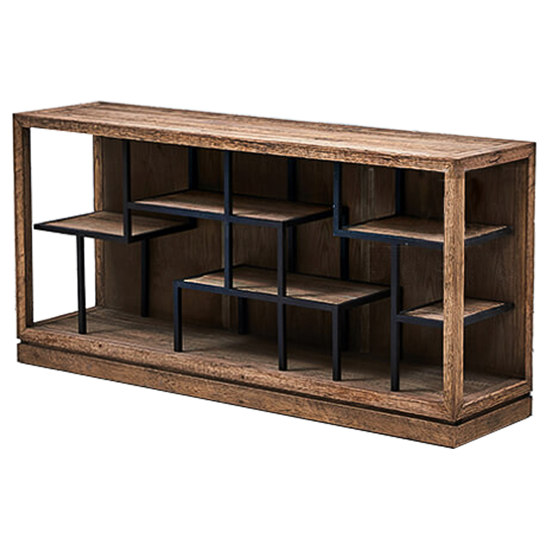Стеллаж в стиле Лофт Geometric Loft Rack S Коричневый Черный Стеллаж в стиле Лофт Geometric Loft Rack S Коричневый Черный в Барнауле | Loft Concept
